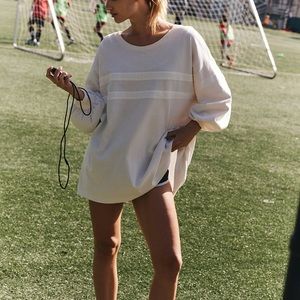 Free People Cream Oversized Top